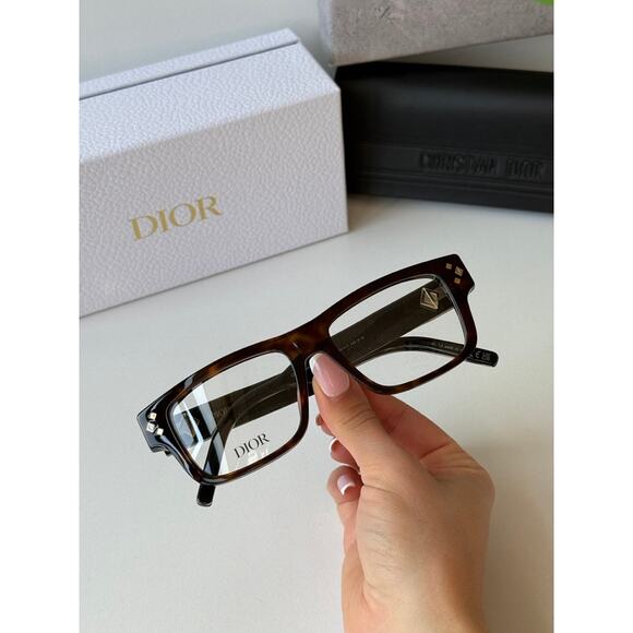 NEW Dior CD DiamondO S3I Eyeglasses Frames in Brown $640 - Picture 7 of 8